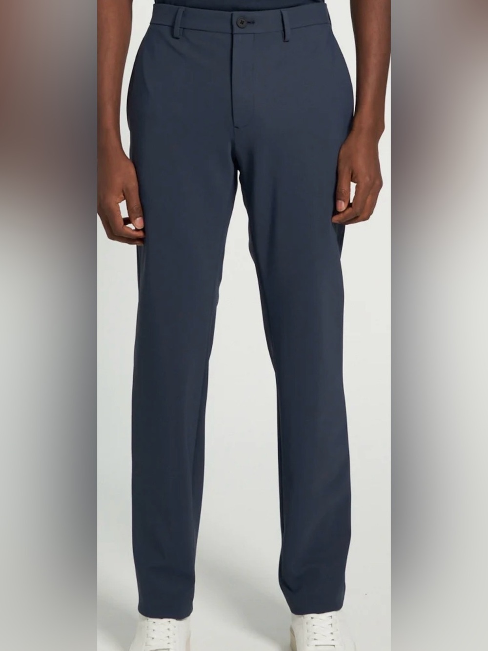 Theory Men's Zaine SW Precision Ponte Slim Straight Chino Pants Black Size 29